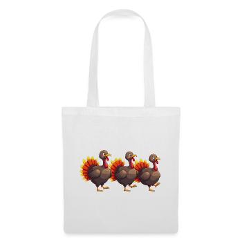 Thanksgiving Truthahn Baby - Stoffbeutel - Weiß - Vorne