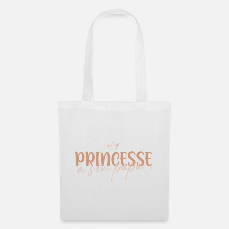 Princess to her daddy - Tote Bag - white