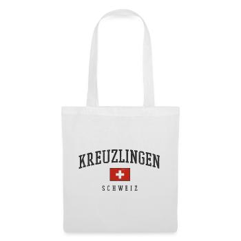 Emblème du drapeau suisse de Kreuzlingen - Sac en tissu - blanc - Devant