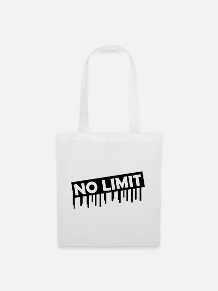 no_limit - Stoffbeutel - Weiß