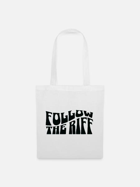 Folge dem Riff - Stoffbeutel - Weiß