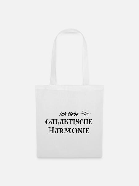 HARMONIE – Galaktisches Statement Mode - Stoffbeutel - Weiß