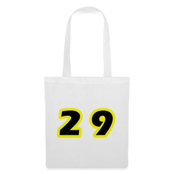 29 Symbole numérique - Sac en tissu - blanc - Devant