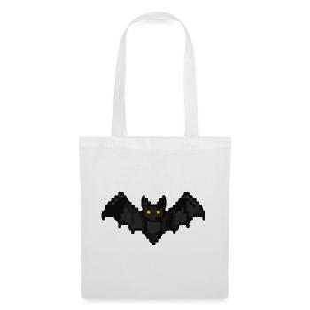 Fledermaus Pixel - Stoffbeutel - Weiß - Vorne