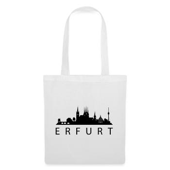 Erfurt Skyline - Stoffbeutel - Weiß - Vorne