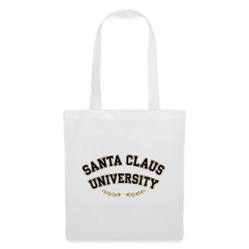 Santa Claus Universität Emblem - Stoffbeutel - Weiß - Vorne