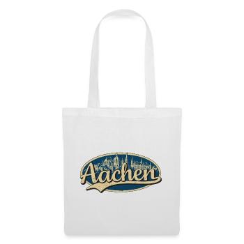 Aachen Vintage Stadtmotiv - Stoffbeutel - Weiß - Vorne