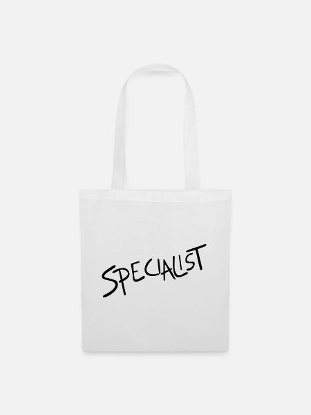 Spezialist Handschrift Signatur - Stoffbeutel - Weiß