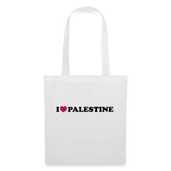 I love palestine - Stoffbeutel - Weiß - Vorne