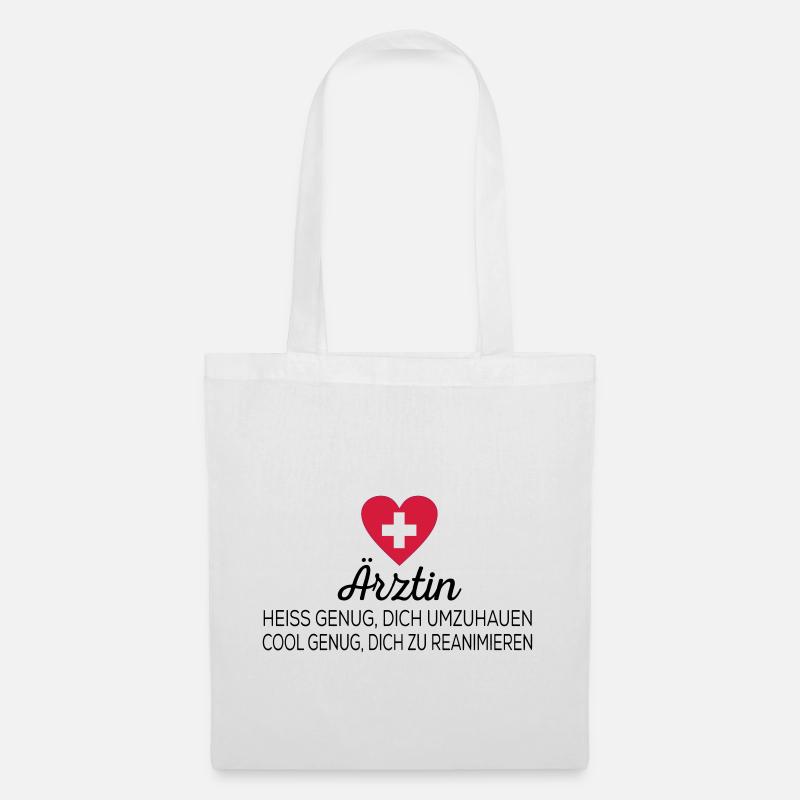 Médecin - Sac en tissu - blanc