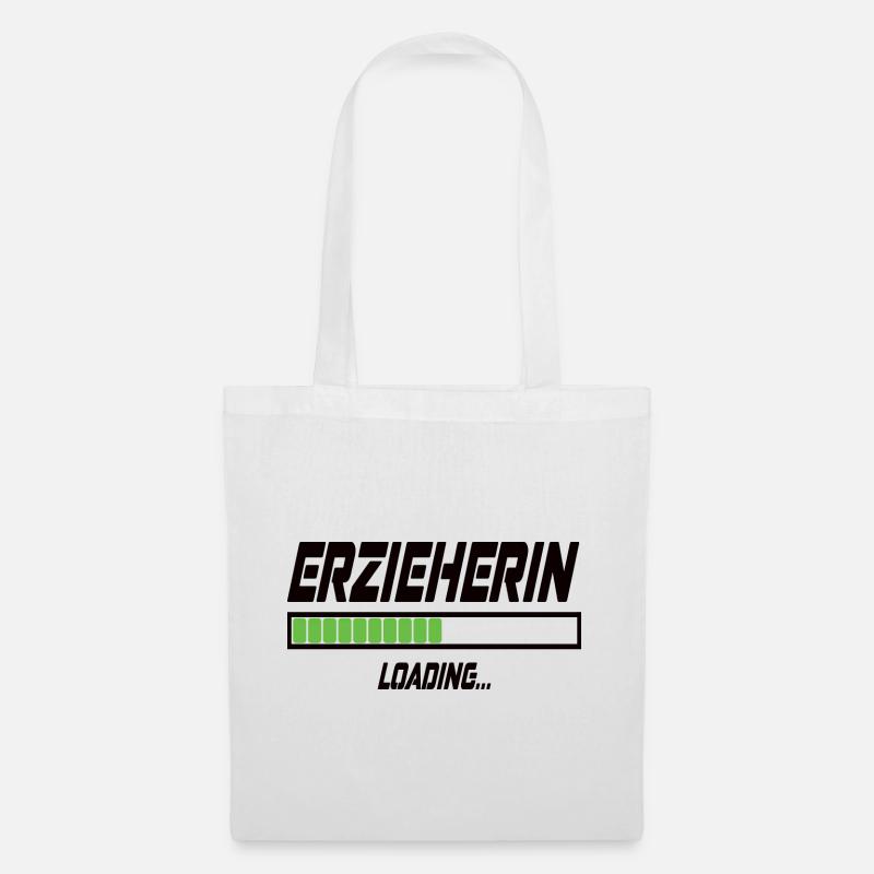 Erzieherin Loading... - Stoffbeutel - Weiß