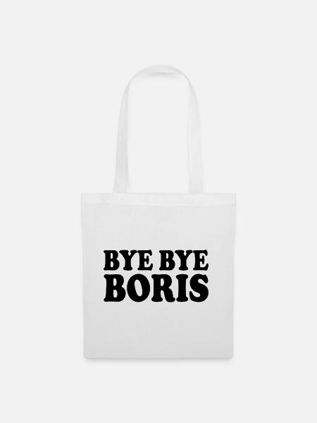 Bye bye boris - Stoffbeutel - Weiß