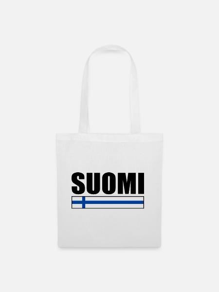 Finnland - Stoffbeutel - Weiß