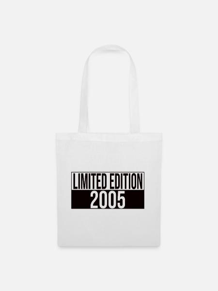 Limited Edition 2005 Geburtstag Geschenkidee - Stoffbeutel - Weiß