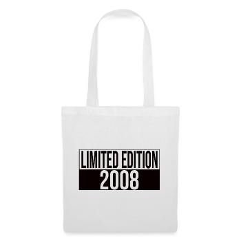 Limited Edition 2008 Geburtstag Geschenkidee - Stoffbeutel - Weiß - Vorne