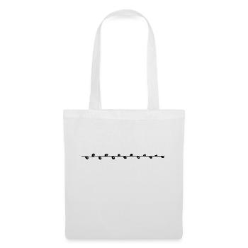 Floral Garland Flowers Hearts 07 Drawing Area 7 - Tote Bag - white - Front