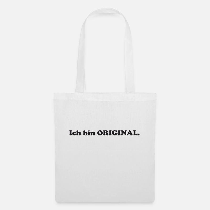 ich bin ORIGINAL - Stoffbeutel - Weiß