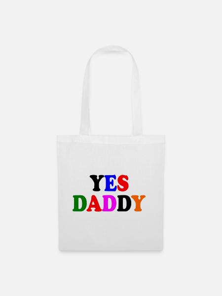 Yes daddy - Stoffbeutel - Weiß