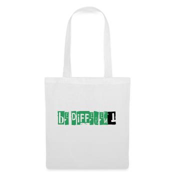 BE DIFFERENT - Tote Bag - white - Front