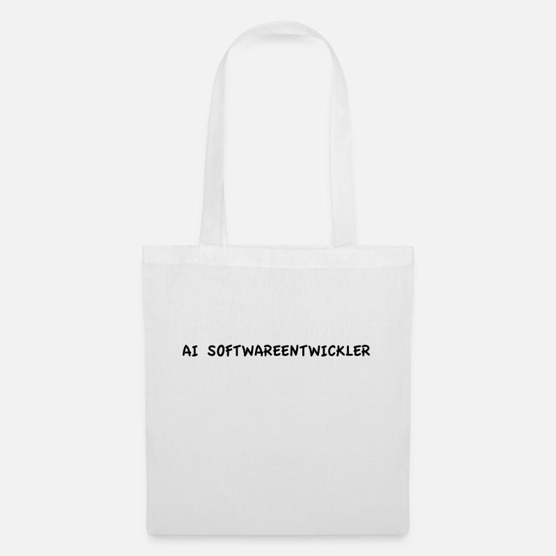 AI Softwareentwickler - Stoffbeutel - Weiß