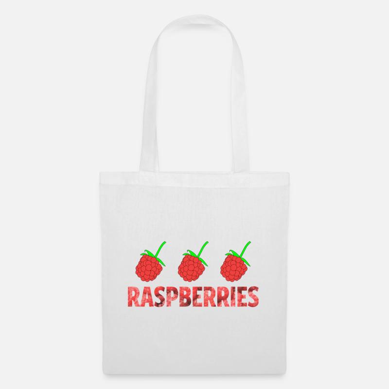 RASPBERRIES - Stoffbeutel - Weiß