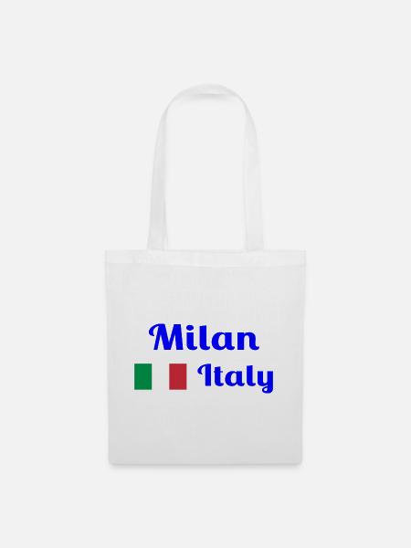 Mailand, Italien - Stilvolle Drucke - Stoffbeutel - Weiß