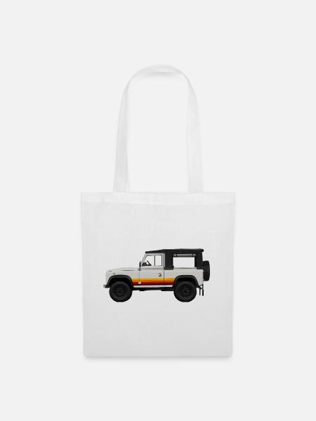 Retromodell Offroad Design Defender - Stoffbeutel - Weiß