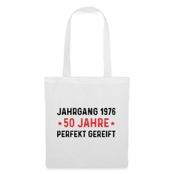 Millésime 1976 – 50 ans parfaitement maturé - Sac en tissu - blanc - Devant