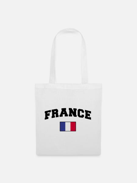 Frankreich Fan - Stoffbeutel - Weiß
