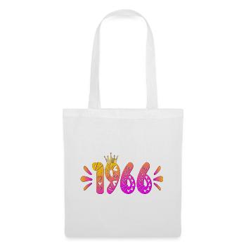 Birthday 1966 Birthday Crown - Tote Bag - white - Front
