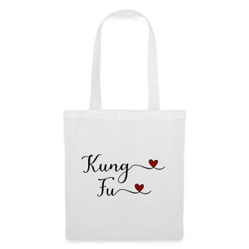 Kung Fu Herz - Stoffbeutel - Weiß - Vorne