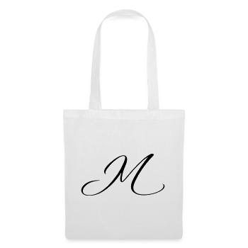 Name mit Anfangsbuchstabe M Mia Matteo - Stoffbeutel - Weiß - Vorne