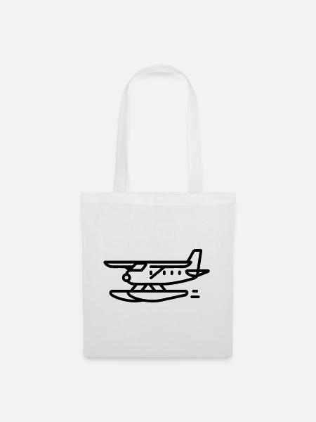 Wasserflugzeug - Stoffbeutel - Weiß