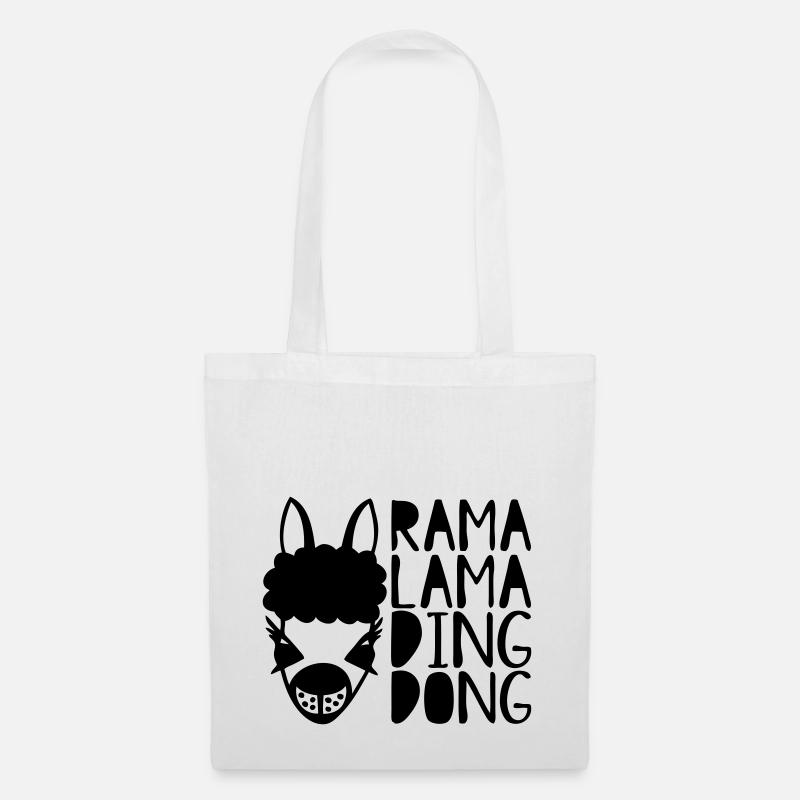 rama lama ding dong - Stoffbeutel - Weiß