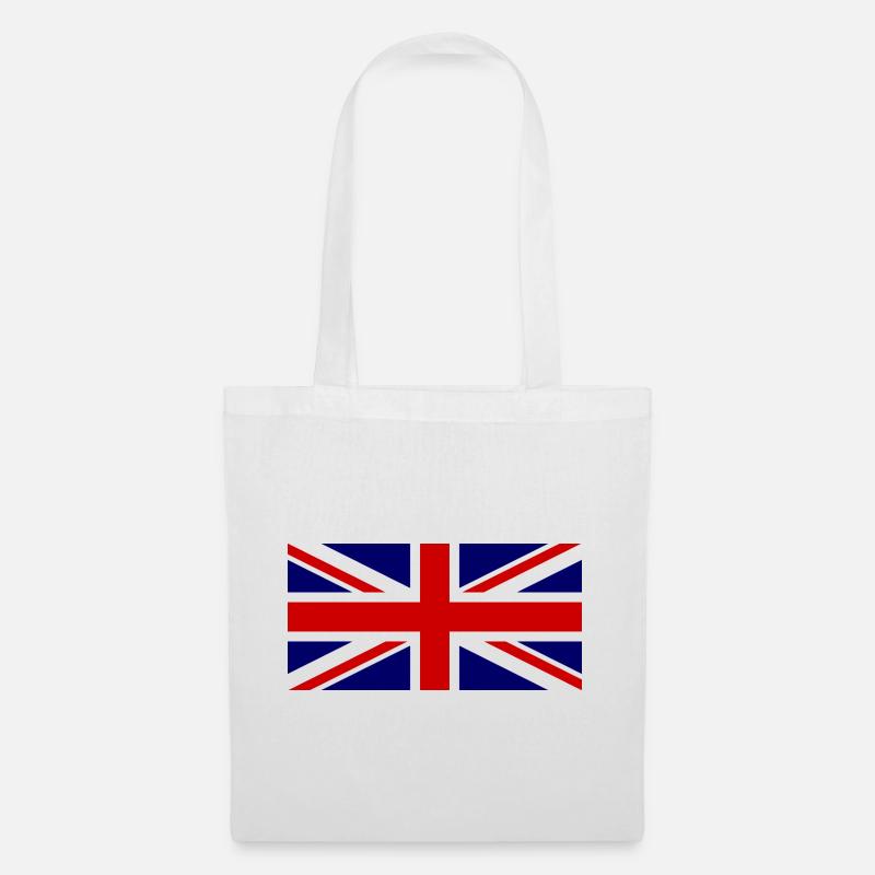 Union Jack Flagge – Pop Art Stil - Stoffbeutel - Weiß