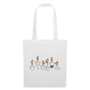 Crazy Chickens - Chicken - Hens - cock - Tote Bag - white - Front