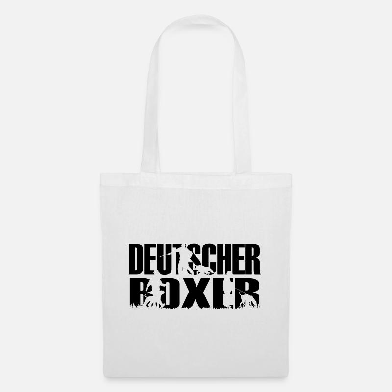 IPO Deutscher Boxer - Stoffbeutel - Weiß