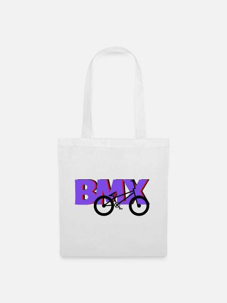 BMX Air Trick Shirt – Ride the Sky - Stoffbeutel - Weiß