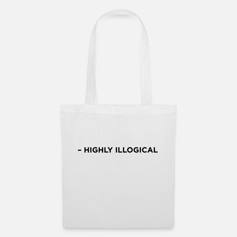 Highly illogical print - Tote Bag - white