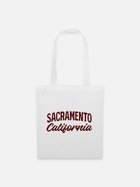 Sacramento Script California Tee - Stoffbeutel - Weiß