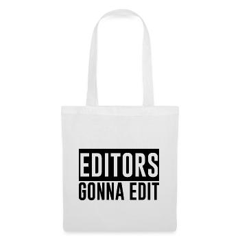 Editeurs qui vont à Edit 2 - Sac en tissu - blanc - Devant
