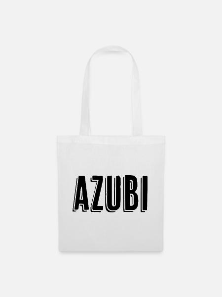 Azubi Tshirt 9 23 schwarz - Stoffbeutel - Weiß