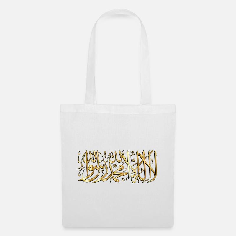 Schahada la ilaha illa ALLAH - Stoffbeutel - Weiß