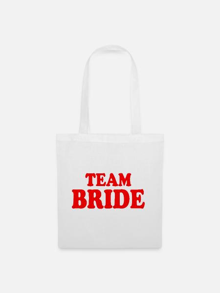 Team bride - Stoffbeutel - Weiß
