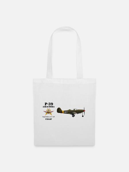 P-39 Airacobra - Stoffbeutel - Weiß