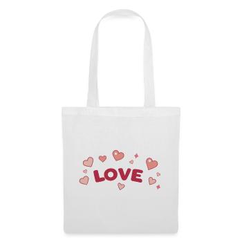 Love and Sweet Hearts Cartoon - Tote Bag - white - Front
