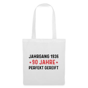 Millésime 1936 – 90 ans parfaitement maturé - Sac en tissu - blanc - Devant