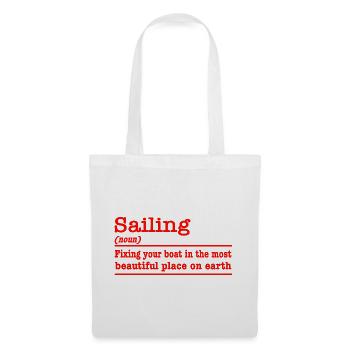 Drôle de dicton, naviguer pour les marins - Sac en tissu - blanc - Devant