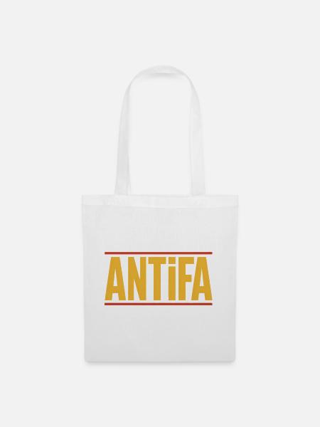 Antifa – Antifaschistisches Merch - Stoffbeutel - Weiß