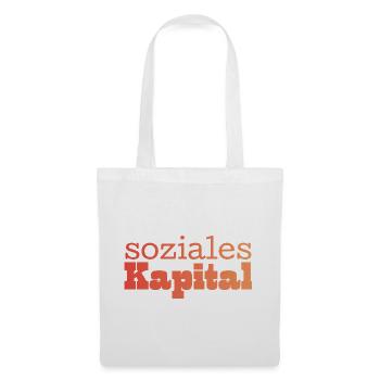 Soziales Kapital orange - Stoffbeutel - Weiß - Vorne